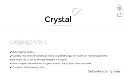 معرفی زبان برنامه نویسی کریستال